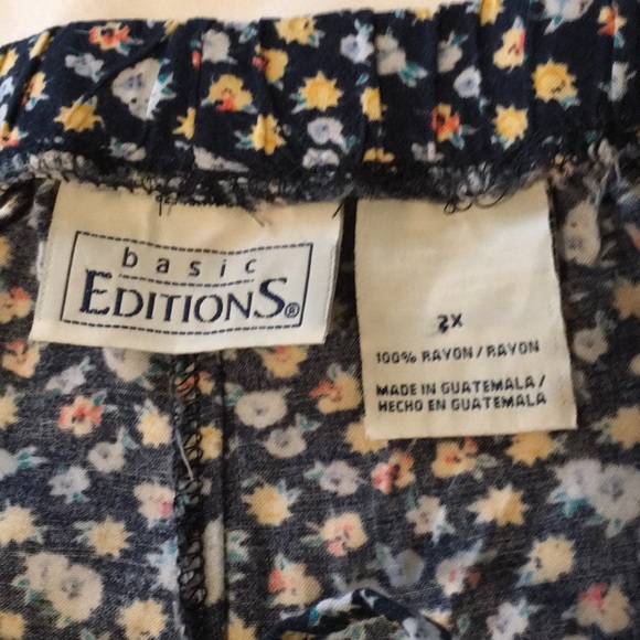 Basic Editions Floral Pajamas Pants - Picture 4 of 7